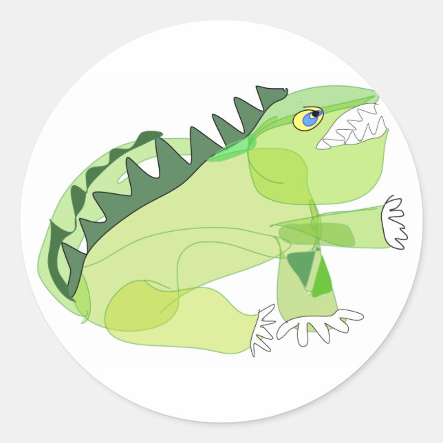 Baby Dragon Stickers, 20 Classic Round Sticker (Front)