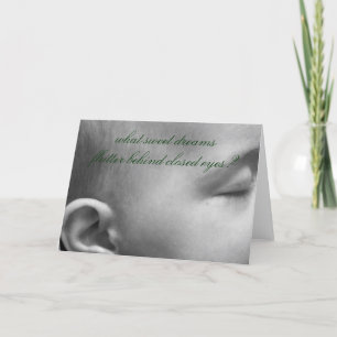 Baby dreams card