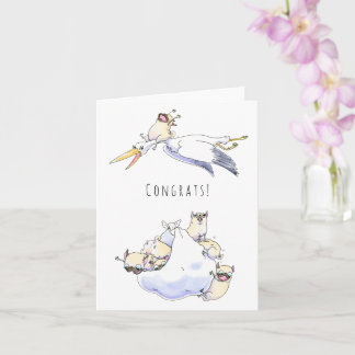 Baby Drop new puppy or baby card