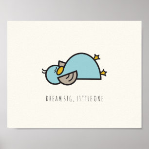 Baby Duck Dream Big Little One Nursery Wall Art