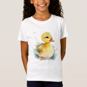Baby Duck Watercolor Fine Jersey T-shirt