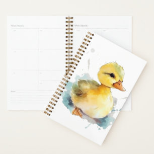 Baby Duck Watercolor Planner