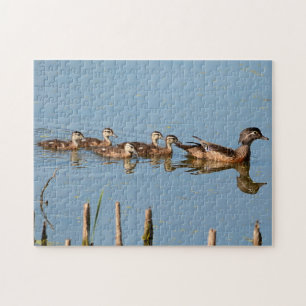 Baby Ducks in a row following Mum Jigsaw Puzzle