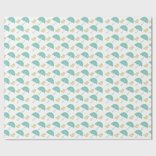 Baby ducks wrapping paper (Flat)