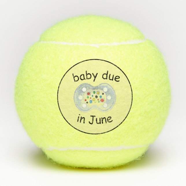 baby due in June tennis balls  (Front)