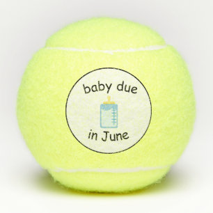 baby due in June tennis balls by dalDesignNZ  