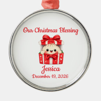 Baby Dumpling Christmas Metal Tree Decoration