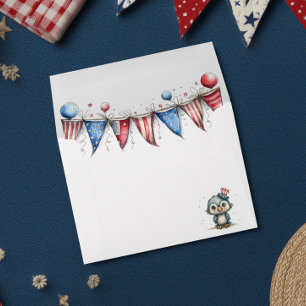 Baby Eagle First Fourth of July Envelope