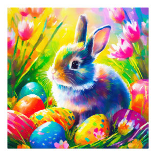 Baby Easter Bunny Painting-91451 Photo Print