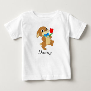 Baby Easter Bunny with Red Rose T-Shirt