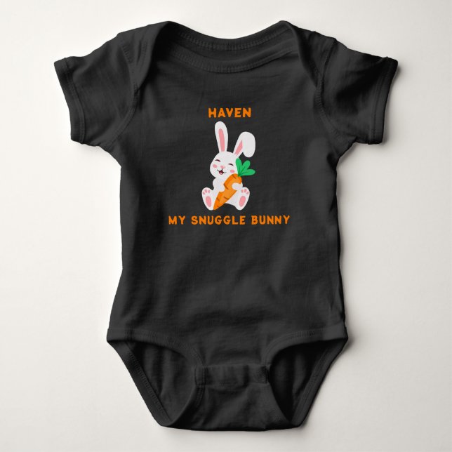 Baby Easter My Snuggle Bunny Bodysuit (Front)