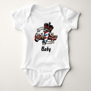 Baby Elegant Barbershop Crown  Bodysuit