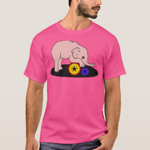 Baby elephant at Circus with Ball T-Shirt