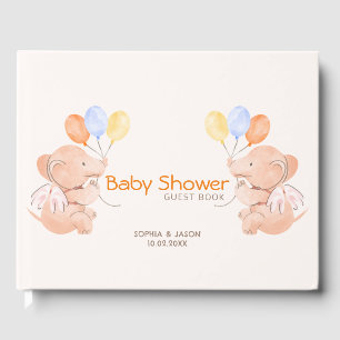 Baby Elephant Baby Shower Guest Book