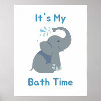 Baby Elephant Bath Time