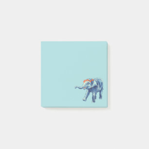 Baby Elephant Blue Cute Girly Kids Post-it Notes