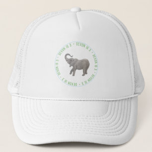 Baby Elephant Blue Guest Of Honour Trucker Hat