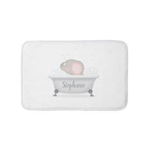 Baby Elephant Bubble Bath Mat