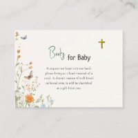 Baby Elephant & Butterflies Books for Baby Cards  