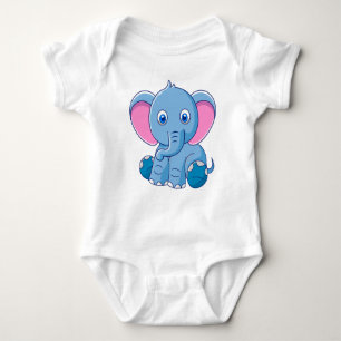 Baby Elephant Cartoon Clipart-64832 Bodysuit