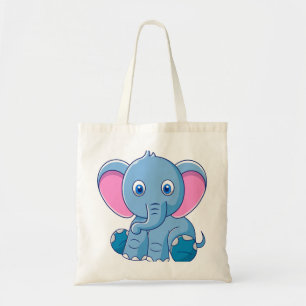 Baby Elephant Cartoon Clipart-64832 Tote Bag