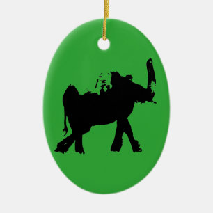 Baby Elephant Ceramic Tree Decoration