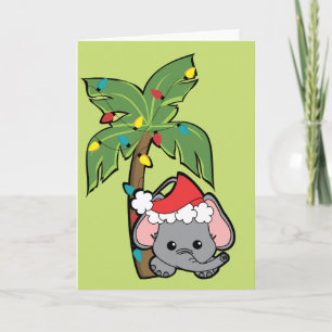Baby Elephant Christmas Cutie Holiday Card