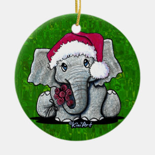 Baby Elephant Christmas Ornament