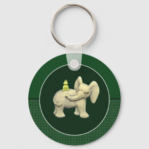 Baby Elephant & Frog Key Ring