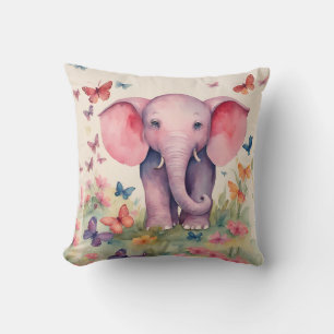 Baby Elephant Girls Cushion