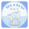 Baby Elephant It's a Boy Stickers