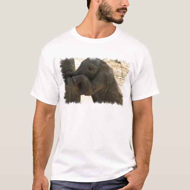 Baby Elephant Men's T-Shirt (Front)