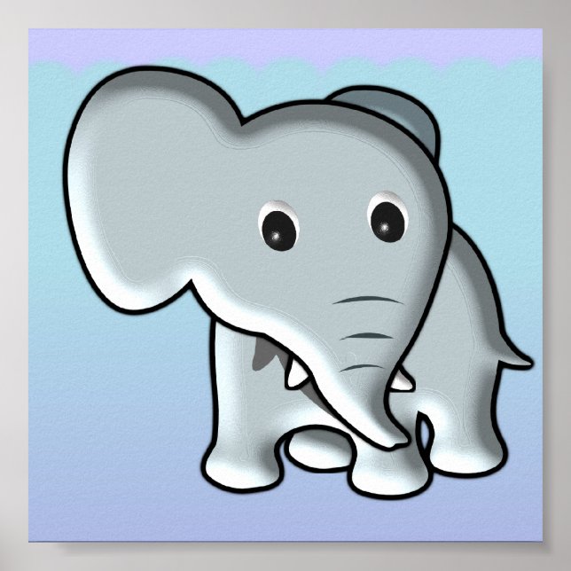 Baby Elephant/ Nursery Decor (Front)