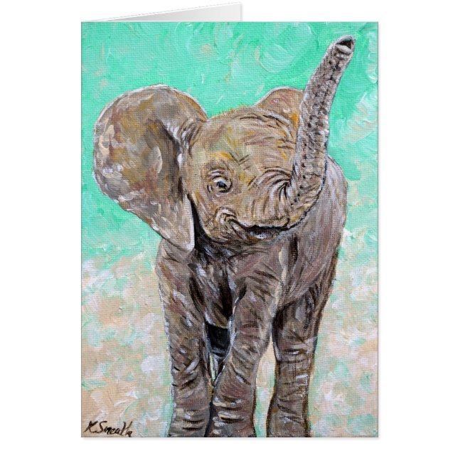 Baby Elephant Painting (Front)
