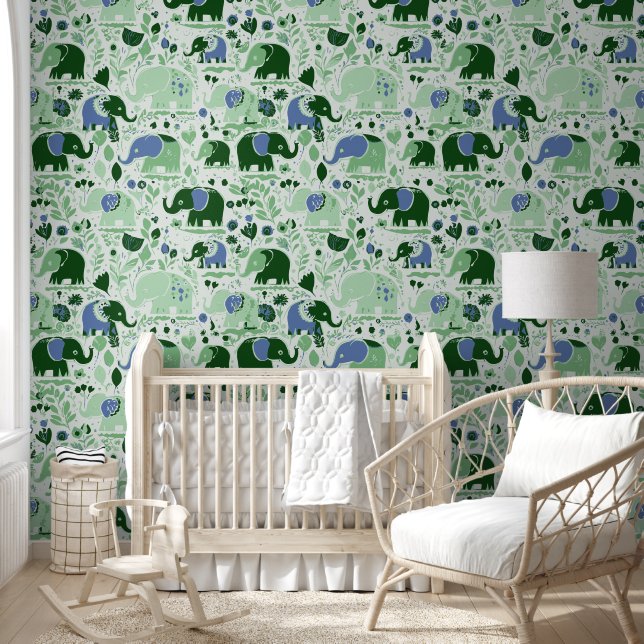 Baby elephant pattern 2 wallpaper (Kids)