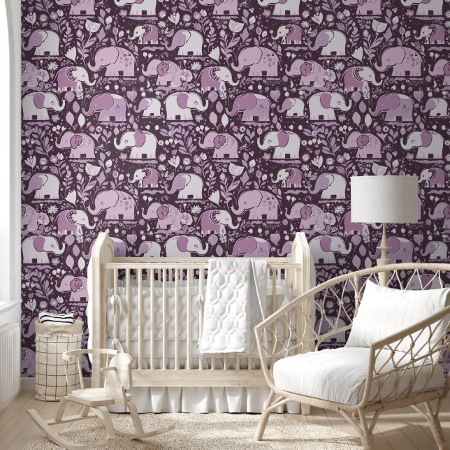 Baby elephant pattern 4 wallpaper (Kids)