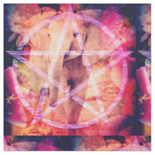 Baby Elephant Pentagram Fabric