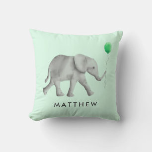 Baby Elephant Pillow for Child's Room or Nursery