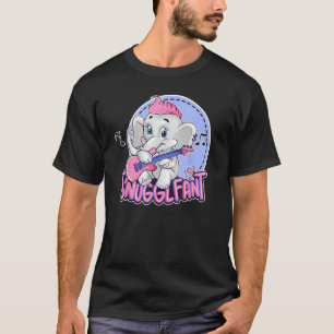 Baby Elephant Playing Guitar - Heavy Metal, Hardro T-Shirt