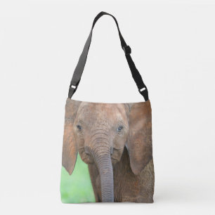 Baby elephant, Serengeti national park Crossbody Bag