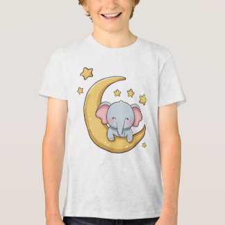 Baby elephant sleeping Tri-Blend shirt