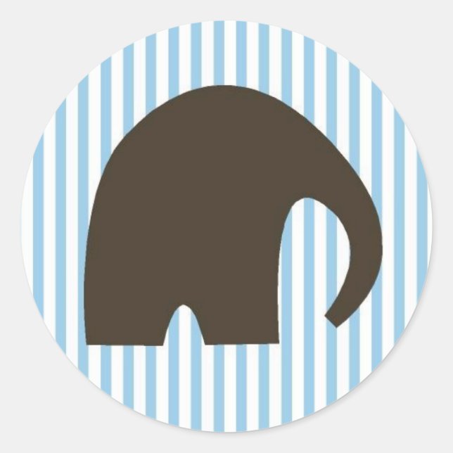 Baby Elephant Sticker / Seal (Front)