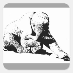 Baby Elephant Stickers