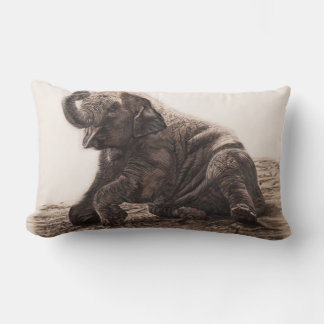 Baby Elephant throw cushion
