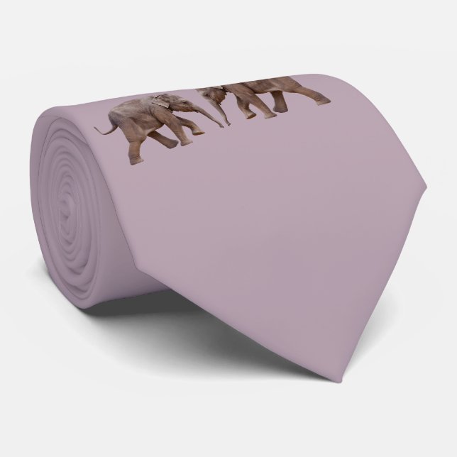 Baby Elephant Tie (Dusty Pink) (Rolled)
