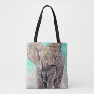 Baby Elephant Tote Bag