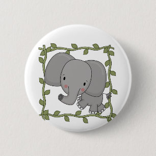 Baby Elephant Tshirts and Gifts 6 Cm Round Badge