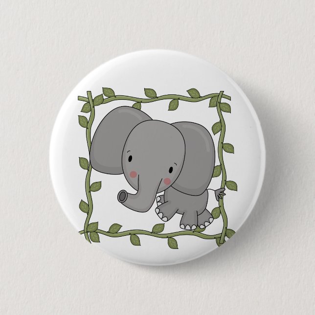 Baby Elephant Tshirts and Gifts 6 Cm Round Badge (Front)