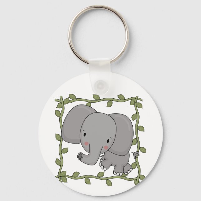 Baby Elephant Tshirts and Gifts Key Ring (Front)