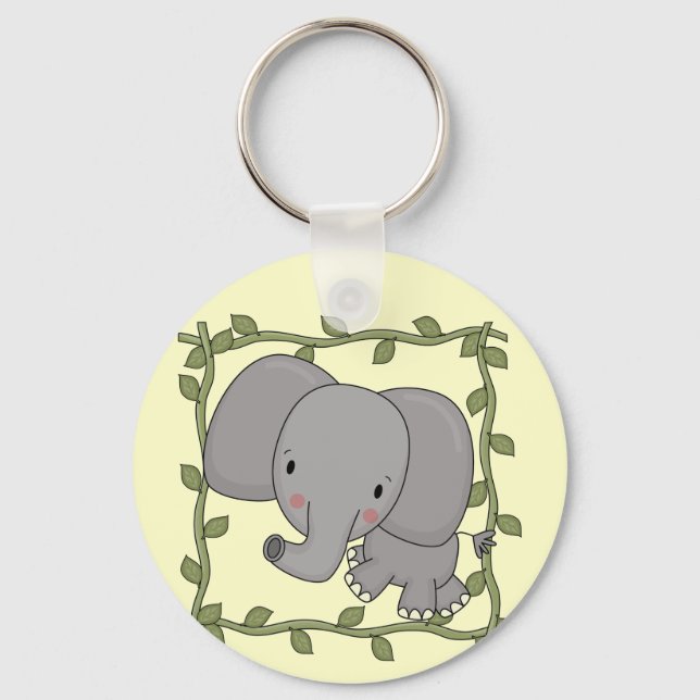 Baby Elephant Tshirts and Gifts Key Ring (Front)
